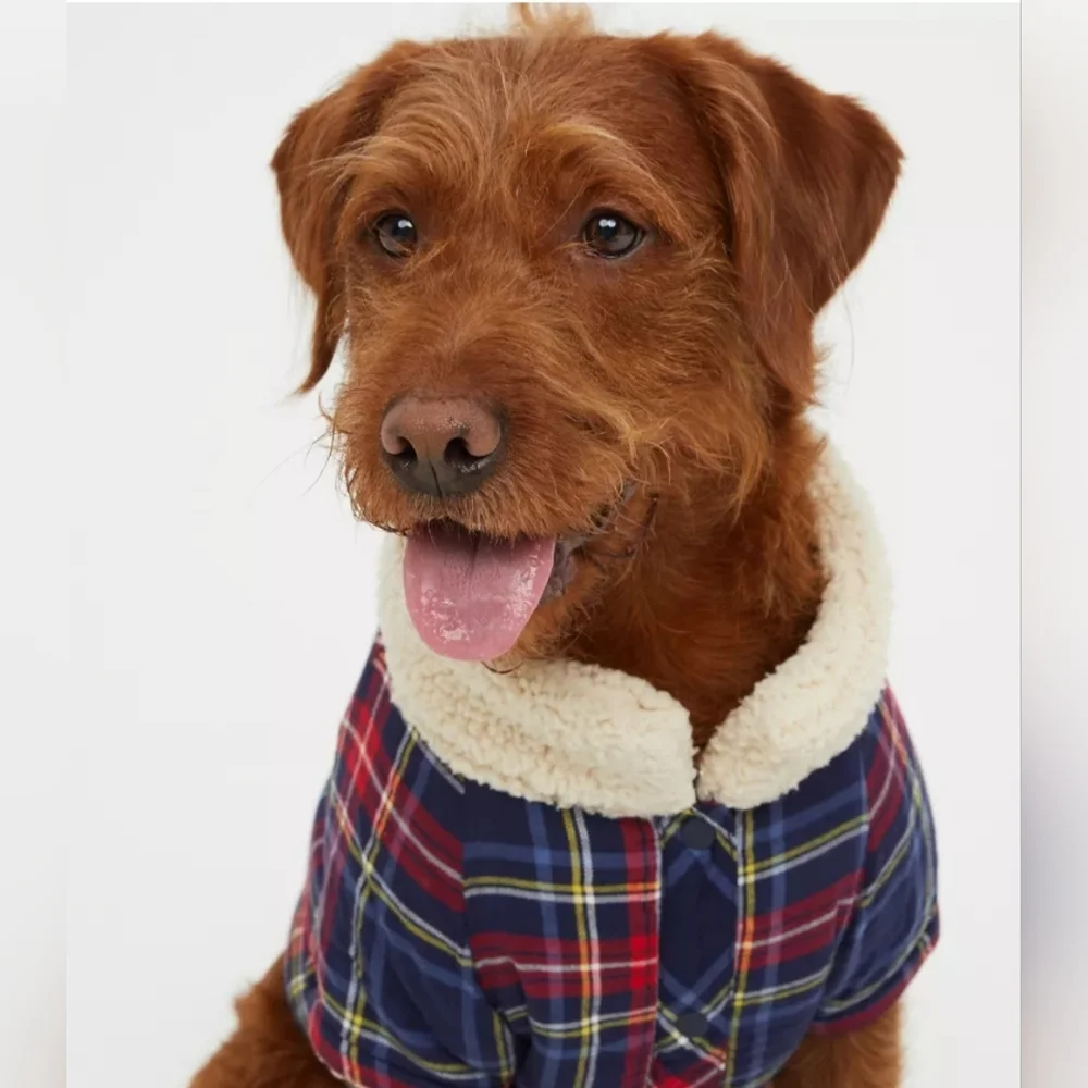 NWT - AERIE Dog Flannel Shirt - Size L